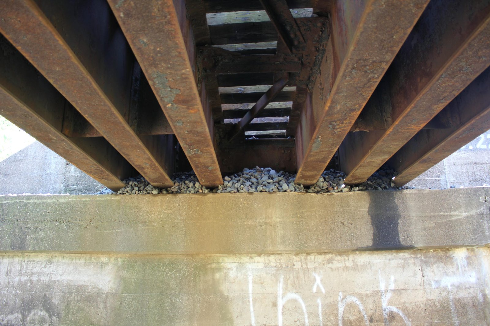 Under bridge